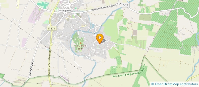 localisation de l'entreprise MADAME NATHALIE BOUTRELLE  EYRAGUES