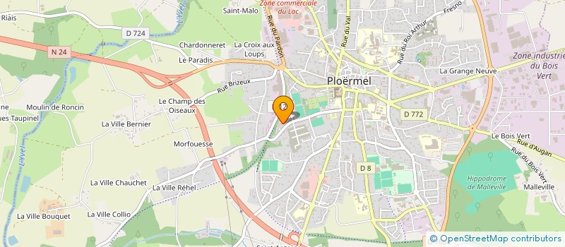 localisation de l'entreprise MADAME NATHALIE BOUVET  PLOERMEL