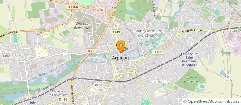 localisation de l'entreprise MADAME NATHALIE BOUVET  ARPAJON