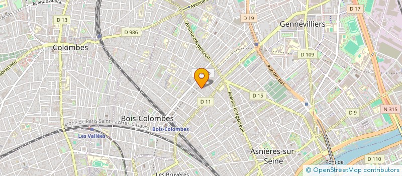 localisation de l'entreprise MADAME NATHALIE BOUVIER à BOIS-COLOMBES