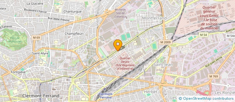 localisation de l'entreprise MADAME NATHALIE BOUVIER  CLERMONT-FERRAND