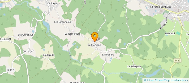 localisation de l'entreprise MADAME NATHALIE BOUYER à CUSSAC