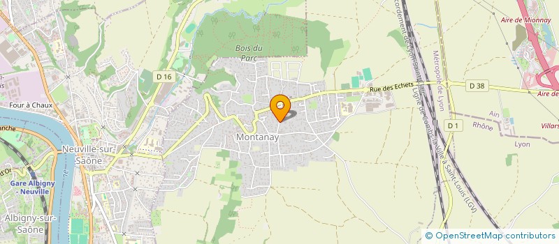 localisation de l'entreprise MADAME NATHALIE BOZINO  MONTANAY