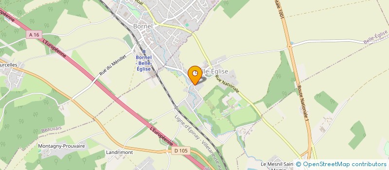 localisation de l'entreprise MADAME NATHALIE BRANQUART  BELLE-EGLISE