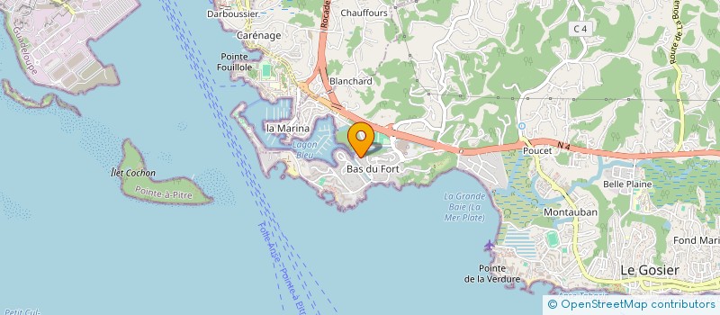 localisation de l'entreprise MADAME NATHALIE BRAQUEHAIS  LE GOSIER