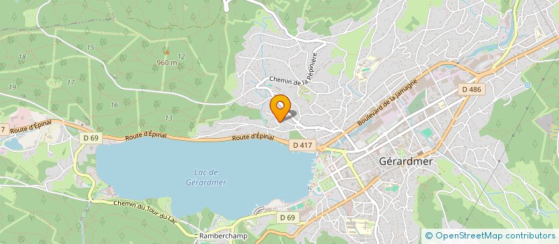 localisation de l'entreprise MADAME NATHALIE BRASSART  GERARDMER