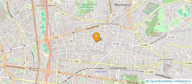 localisation de l'entreprise MADAME NATHALIE BREGIER à MONTREUIL