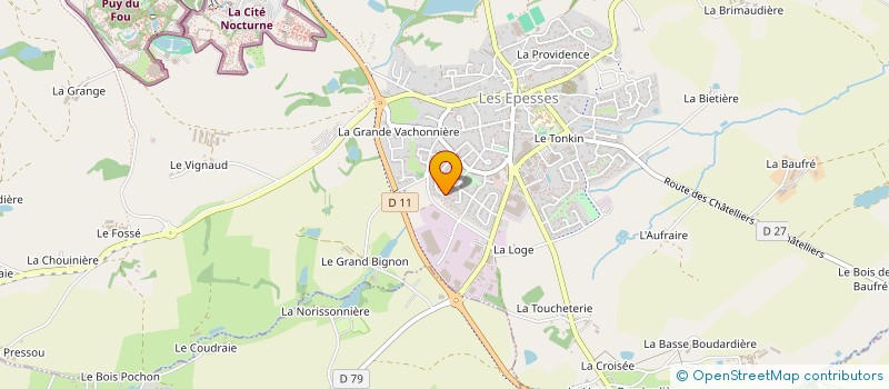 localisation de l'entreprise MADAME NATHALIE BREMAND à LES EPESSES
