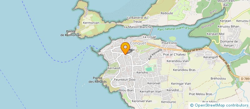 localisation de l'entreprise MADAME NATHALIE BRENGARTH  LE CONQUET