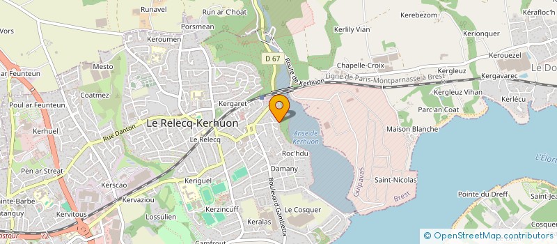 localisation de l'entreprise MADAME NATHALIE BRENNER à LE RELECQ-KERHUON