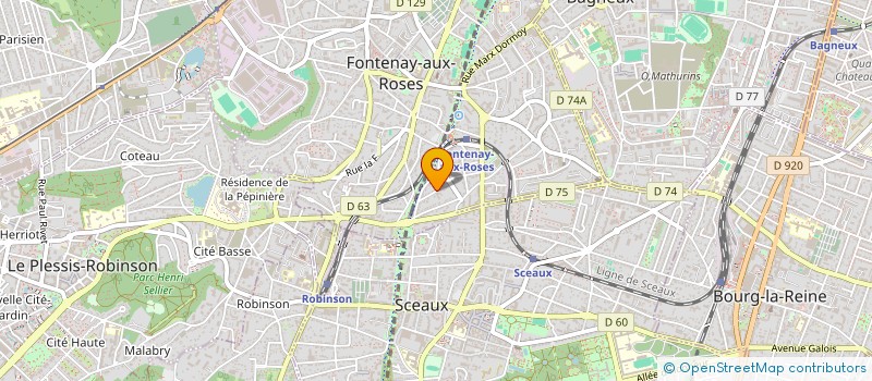 localisation de l'entreprise MADAME NATHALIE BRES à FONTENAY-AUX-ROSES