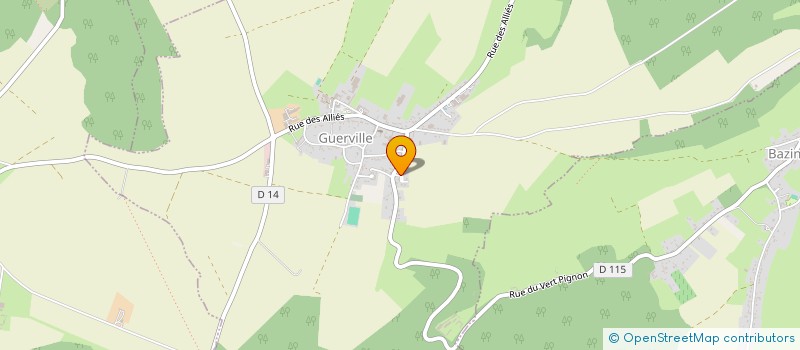 localisation de l'entreprise MADAME NATHALIE BREUQUE  GUERVILLE