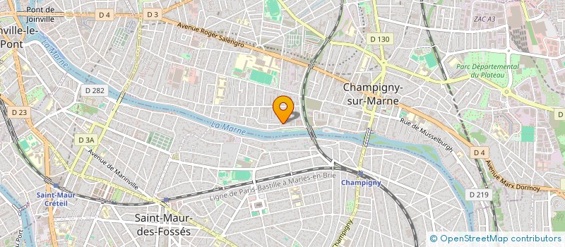 localisation de l'entreprise MADAME NATHALIE BRICE BONHOMME à CHAMPIGNY-SUR-MARNE