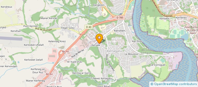 localisation de l'entreprise MADAME NATHALIE BRIDEY à QUIMPER