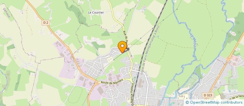 localisation de l'entreprise MADAME NATHALIE BRIERE  LA FERTE-BERNARD