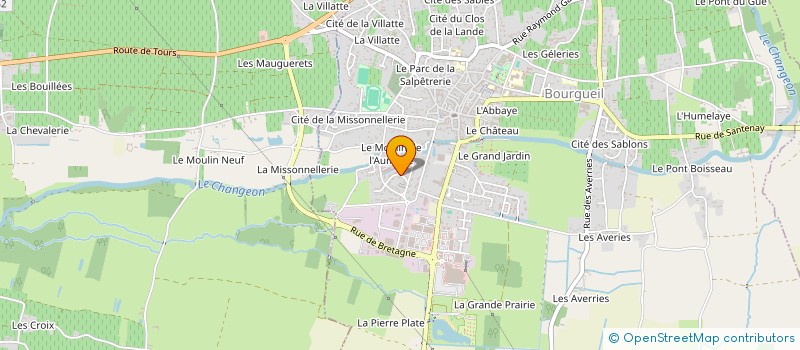 localisation de l'entreprise MADAME NATHALIE BRILLET  BOURGUEIL