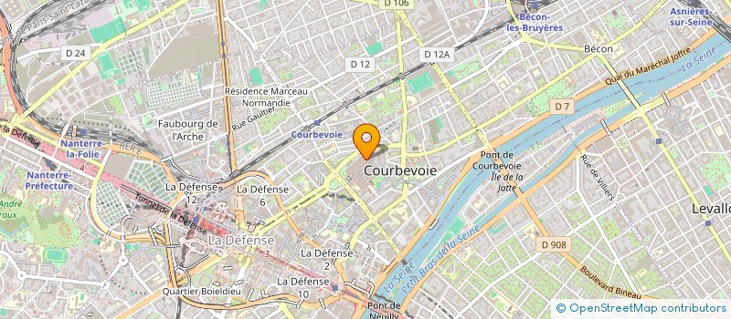 localisation de l'entreprise MADAME NATHALIE BRIQUET à COURBEVOIE