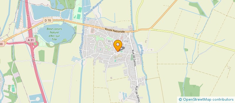 localisation de l'entreprise MADAME NATHALIE BRISVILLE  ARC-SUR-TILLE