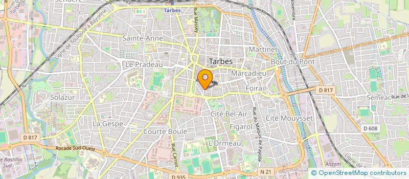 localisation de l'entreprise MADAME NATHALIE BRIULET  TARBES