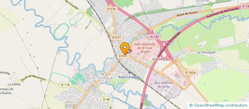 localisation de l'entreprise MADAME NATHALIE BRIZE  PONT L'EVEQUE