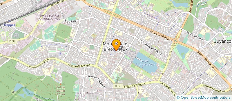 localisation de l'entreprise MADAME NATHALIE BROCHARD  MONTIGNY-LE-BRETONNEUX