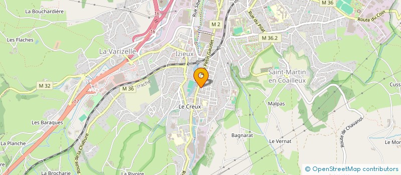 localisation de l'entreprise MADAME NATHALIE BROQUAIRE  LA TALAUDIERE