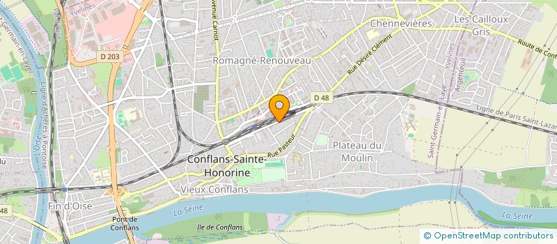 localisation de l'entreprise MADAME NATHALIE BROQUET  CONFLANS-SAINTE-HONORINE