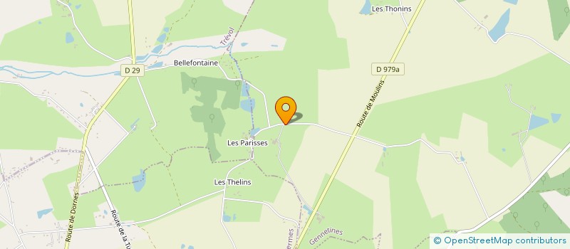 localisation de l'entreprise MADAME NATHALIE BROSSARD  GENNETINES