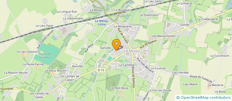 localisation de l'entreprise MADAME NATHALIE BROULT à LE MOLAY-LITTRY