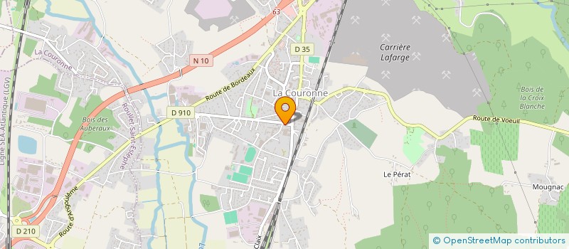 localisation de l'entreprise MADAME NATHALIE BROUSSE à LA COURONNE