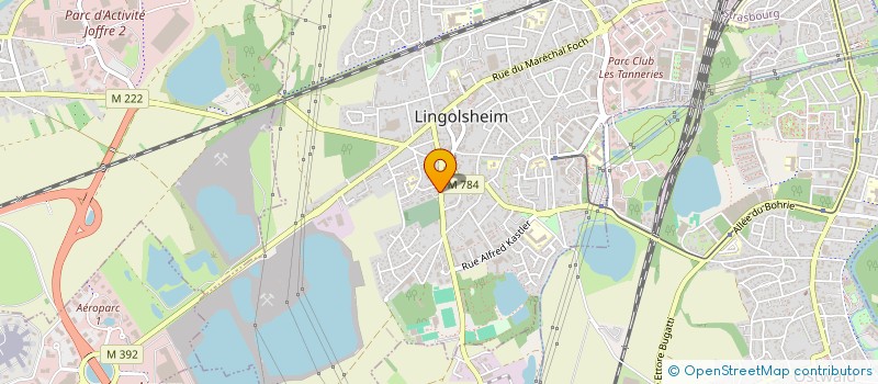 localisation de l'entreprise MADAME NATHALIE BRUCKER à LINGOLSHEIM