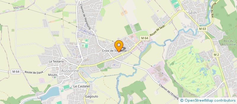 localisation de l'entreprise MADAME NATHALIE BRUCKNER  AUSSONNE