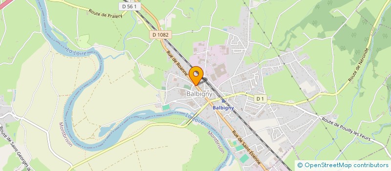 localisation de l'entreprise MADAME NATHALIE BRUEL  BALBIGNY