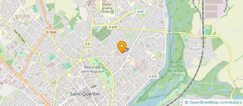 localisation de l'entreprise MADAME NATHALIE BRUN à SAINT-QUENTIN
