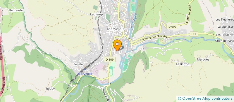 localisation de l'entreprise MADAME NATHALIE BRUN  MARVEJOLS