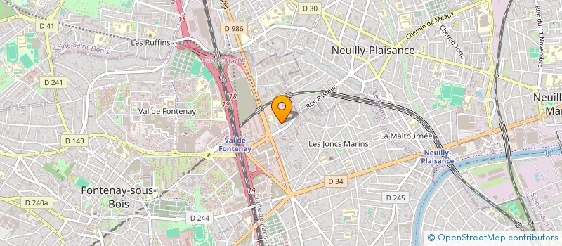 localisation de l'entreprise MADAME NATHALIE BRUN à FONTENAY-SOUS-BOIS