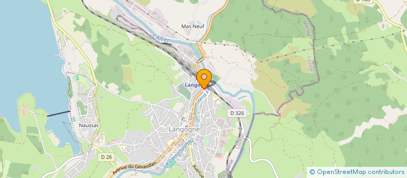 localisation de l'entreprise MADAME NATHALIE BRUNEL à LANGOGNE