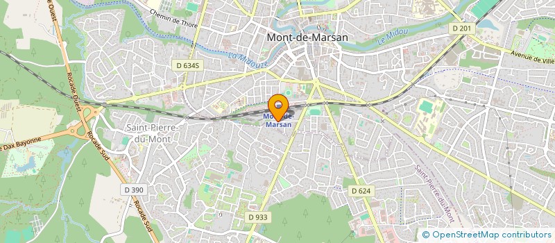 localisation de l'entreprise MADAME NATHALIE BRUNEL  MONT-DE-MARSAN