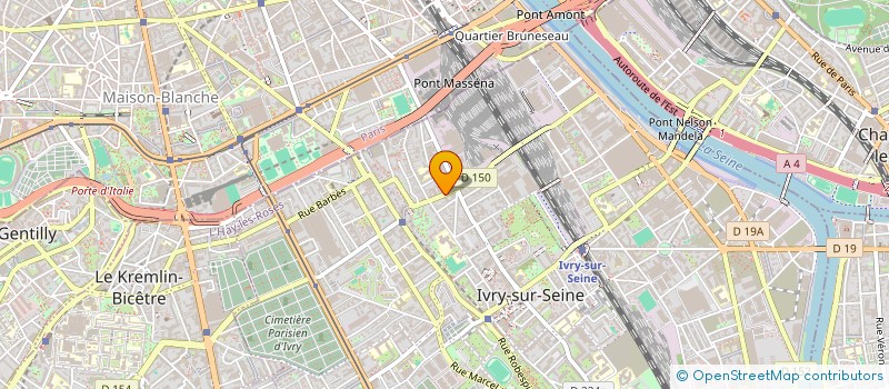 localisation de l'entreprise MADAME NATHALIE BRUNET  IVRY-SUR-SEINE