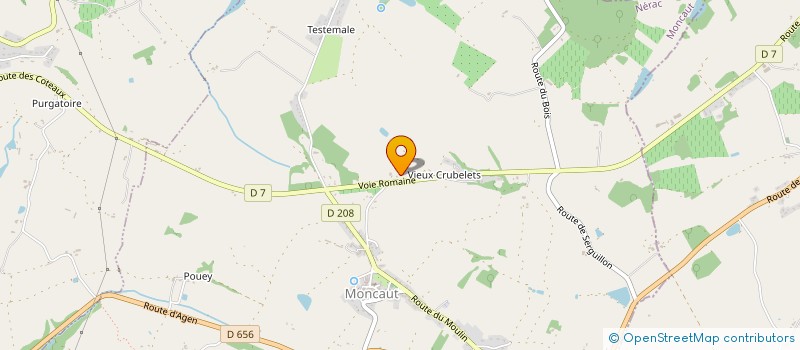 localisation de l'entreprise MADAME NATHALIE BRUNET  MONCAUT