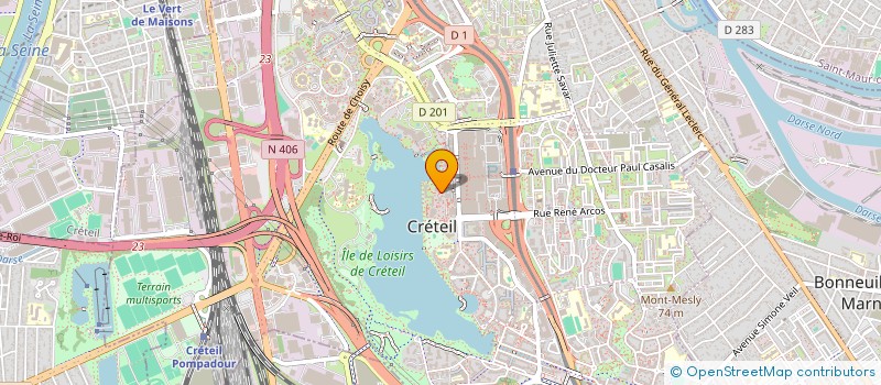 localisation de l'entreprise MADAME NATHALIE BRUNONI  CRETEIL