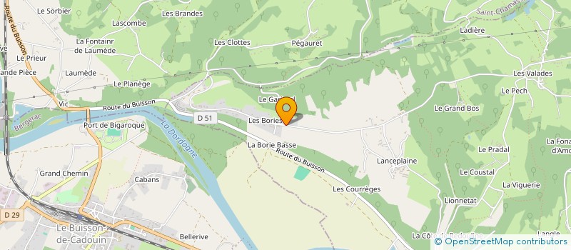 localisation de l'entreprise MADAME NATHALIE BRUYERE  COUX ET BIGAROQUE-MOUZENS