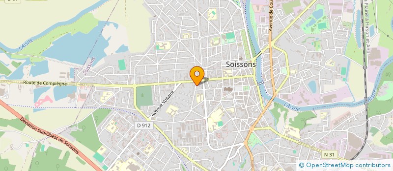 localisation de l'entreprise MADAME NATHALIE BUISSON à SOISSONS