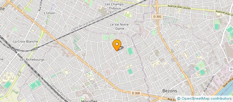 localisation de l'entreprise MADAME NATHALIE BUREAU  HOUILLES