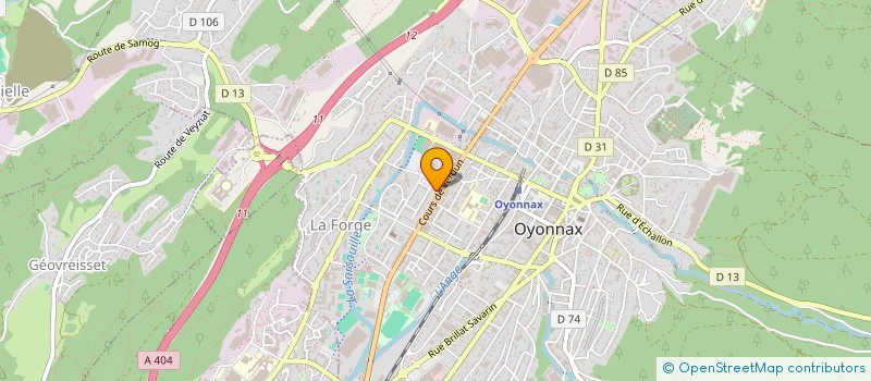 localisation de l'entreprise MADAME NATHALIE BURRET à OYONNAX