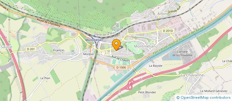 localisation de l'entreprise MADAME NATHALIE BUTHOD à MONTMELIAN