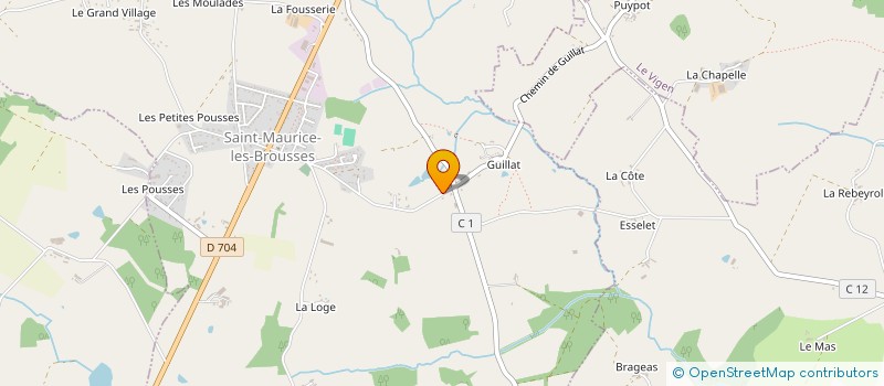 localisation de l'entreprise MADAME NATHALIE BUXEREAU à SAINT-MAURICE-LES-BROUSSES