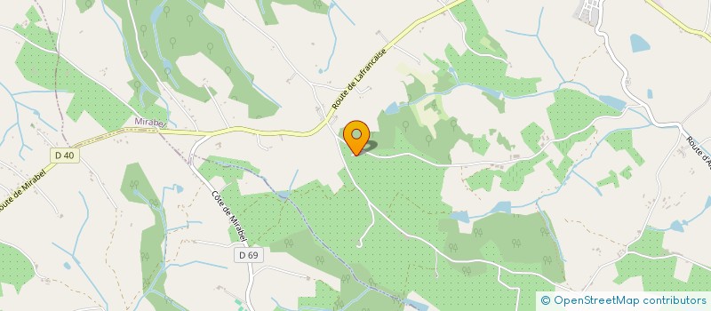 localisation de l'entreprise MADAME NATHALIE CABOS  MIRABEL