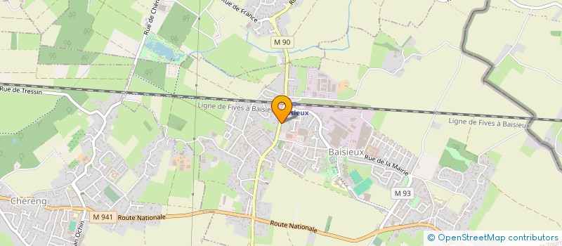 localisation de l'entreprise MADAME NATHALIE CABUS à BAISIEUX