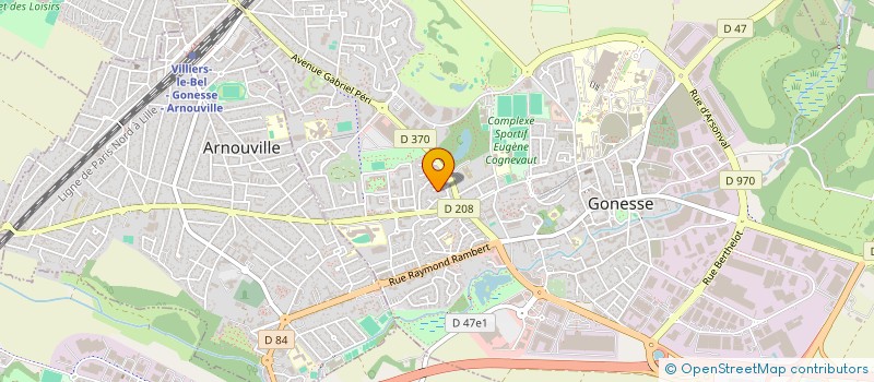 localisation de l'entreprise MADAME NATHALIE CADEAU à GONESSE